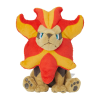 Officiële Pokemon center Pokemon fit knuffel Pyroar male 19cm (lang)